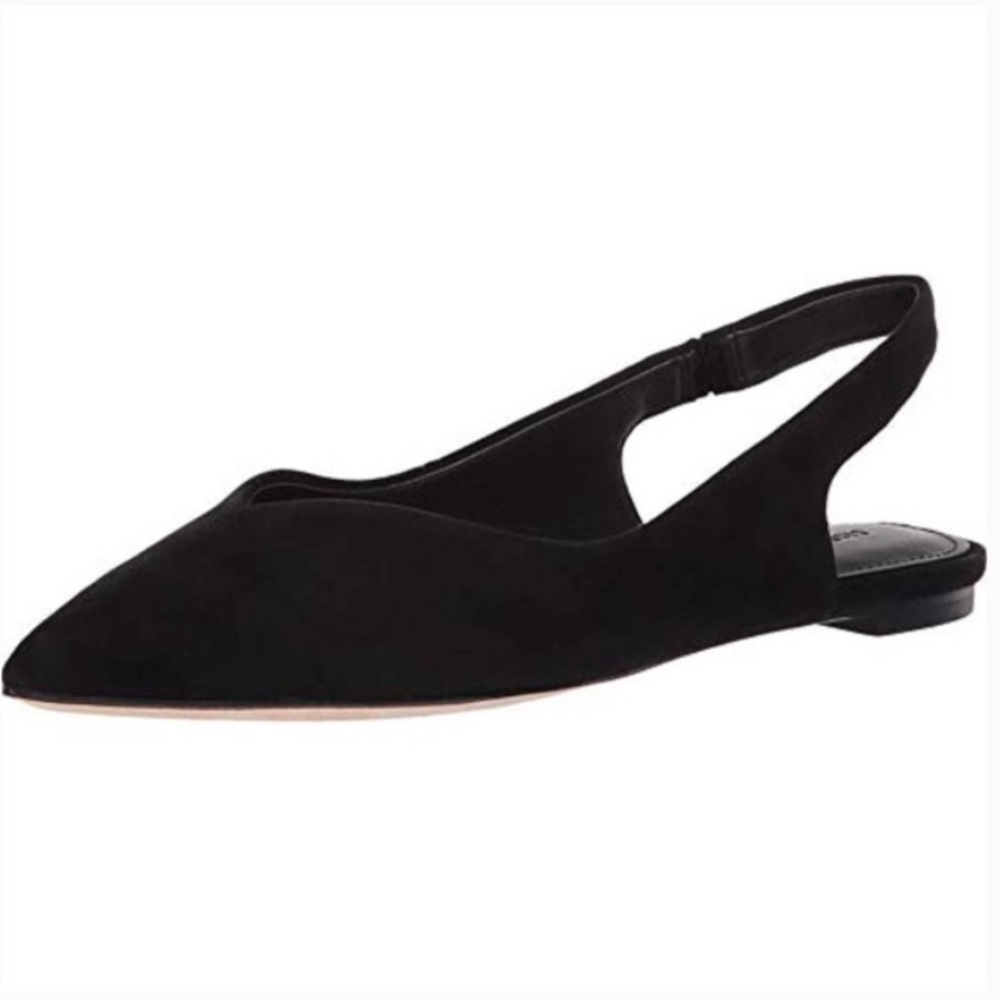 Sigerson Morrison Suede Slingback Pointed Flats - Picture 5 of 8